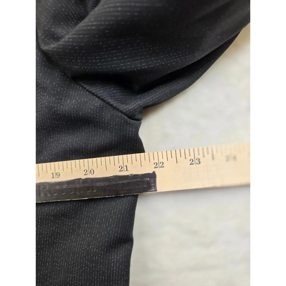 Hugo Boss Blazer Mens 40L 40 Charcoal Gray Textured Stripe Sport Coat‎